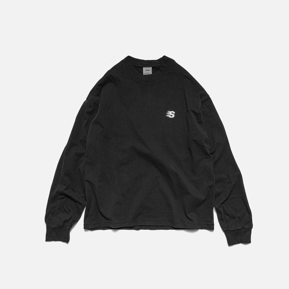 MINI L/S - WASHED BLACK | Front