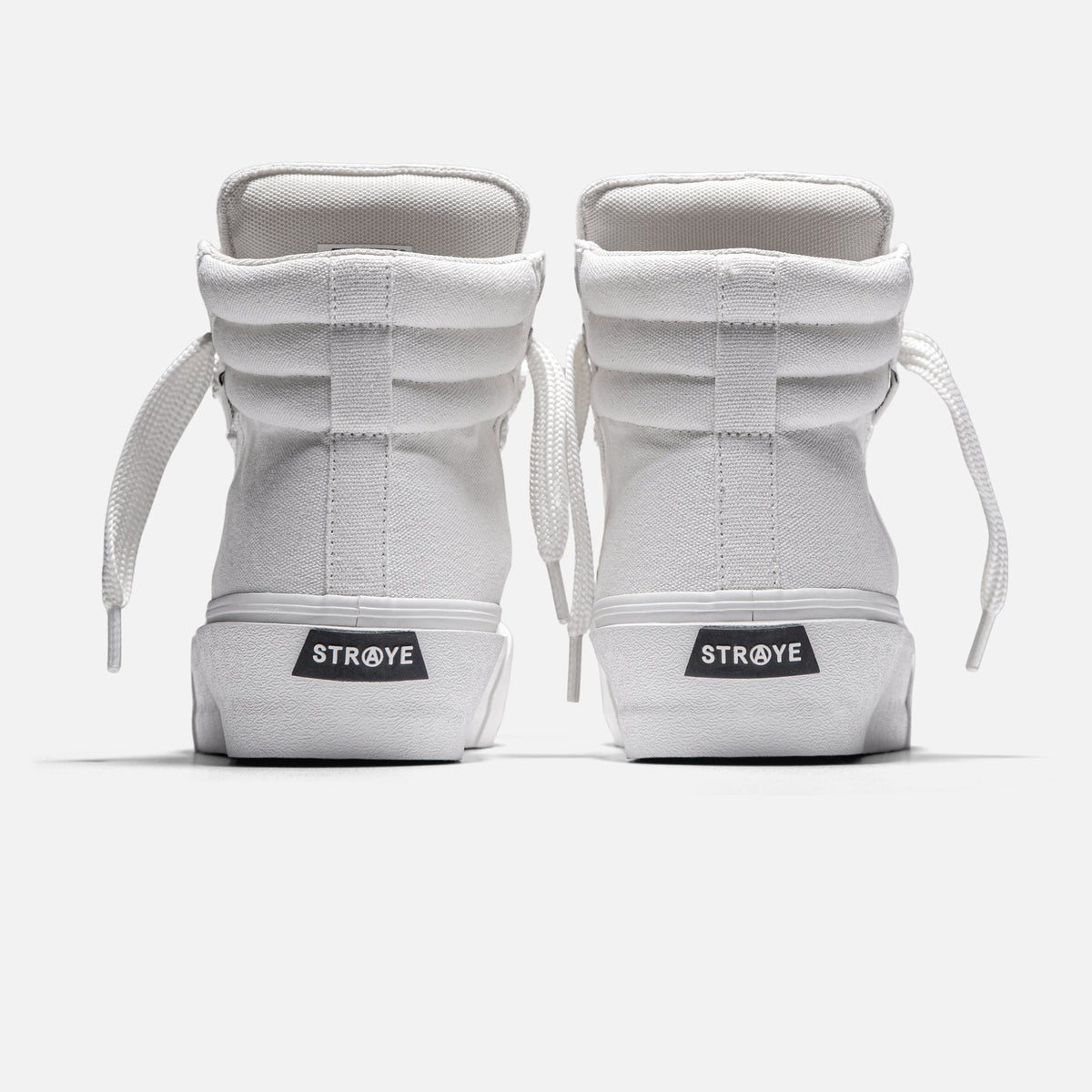 STRAYE Venice Stomper Cream – back heel view platform sneaker