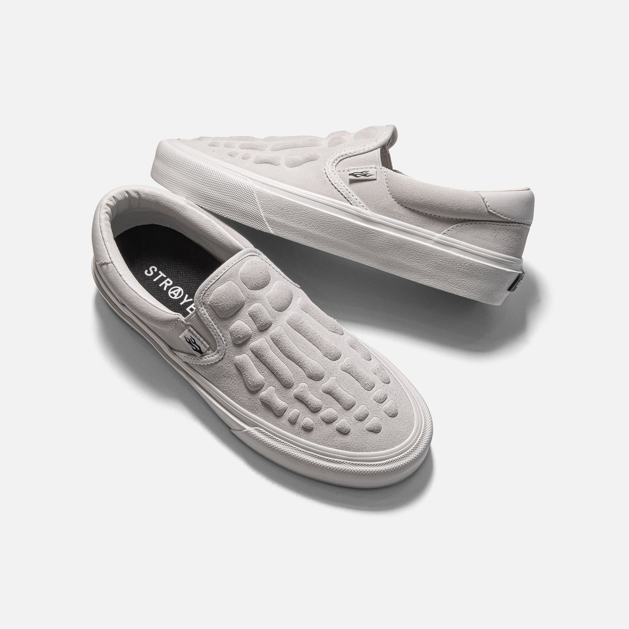 NWT Straye Ventura Low Top Skate Streetwear Leather Slip On Sneakers White Men 8 NWT Straye Ventura Low Top Skate Streetwear Leather Slip On  main image 3