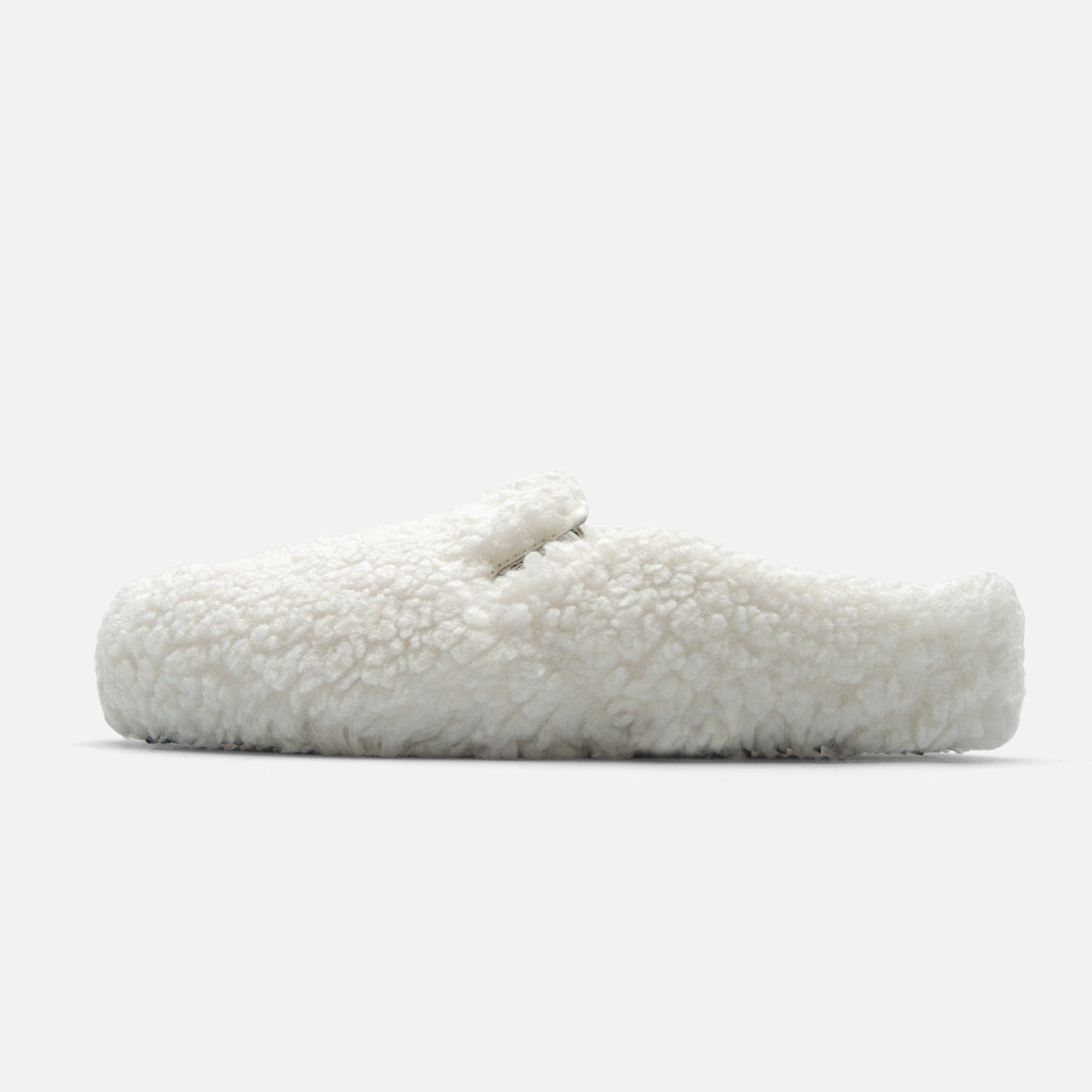 VENTURA MULE - FURRY CREAM | SIDE VIEW