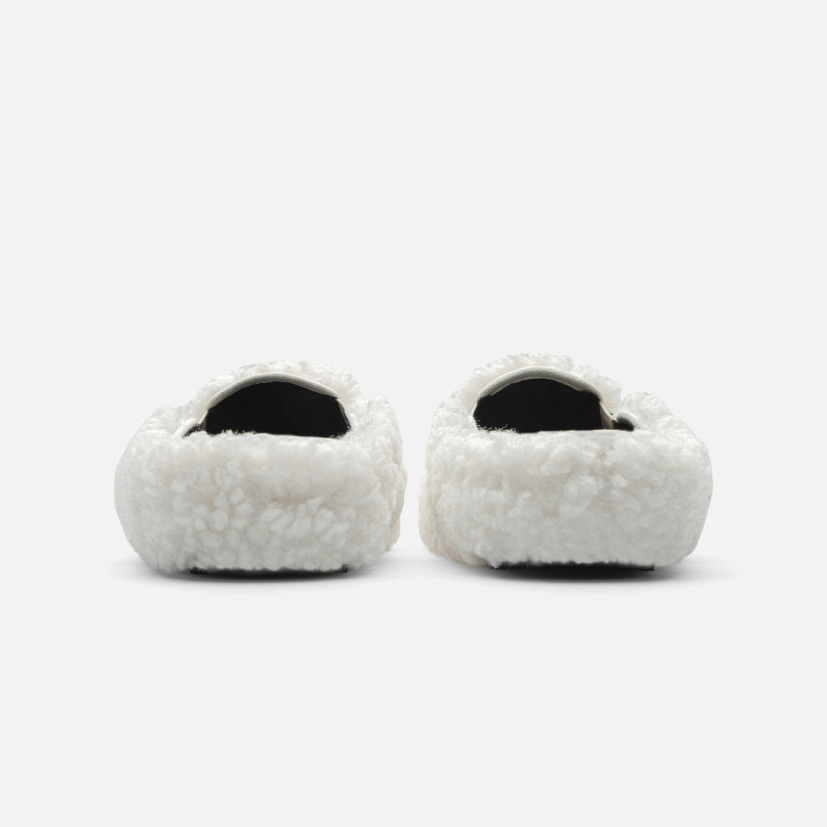 VENTURA MULE - FURRY CREAM | BACK VIEW