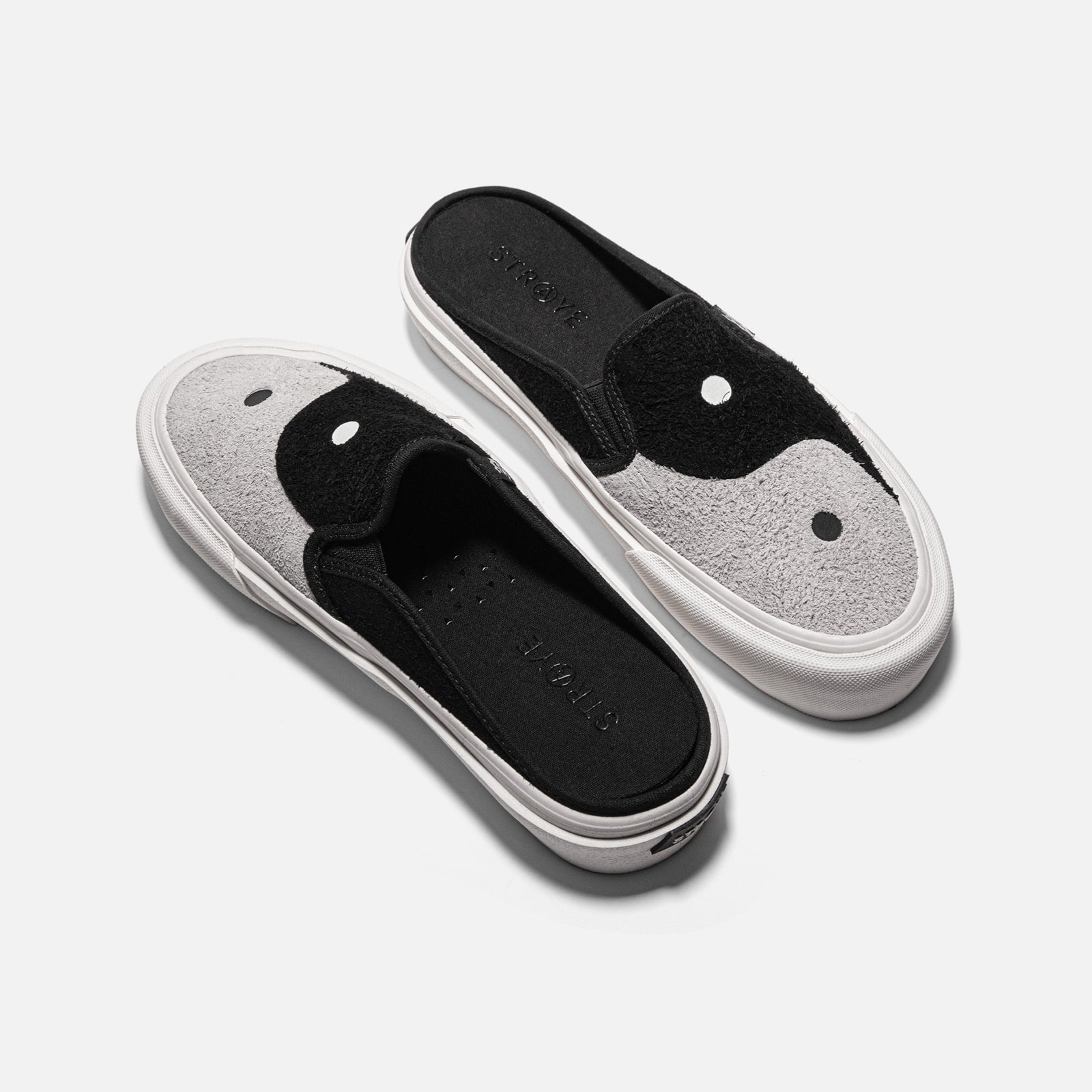 STRAYE Ventura Mule One Love – side view suede mule sneaker