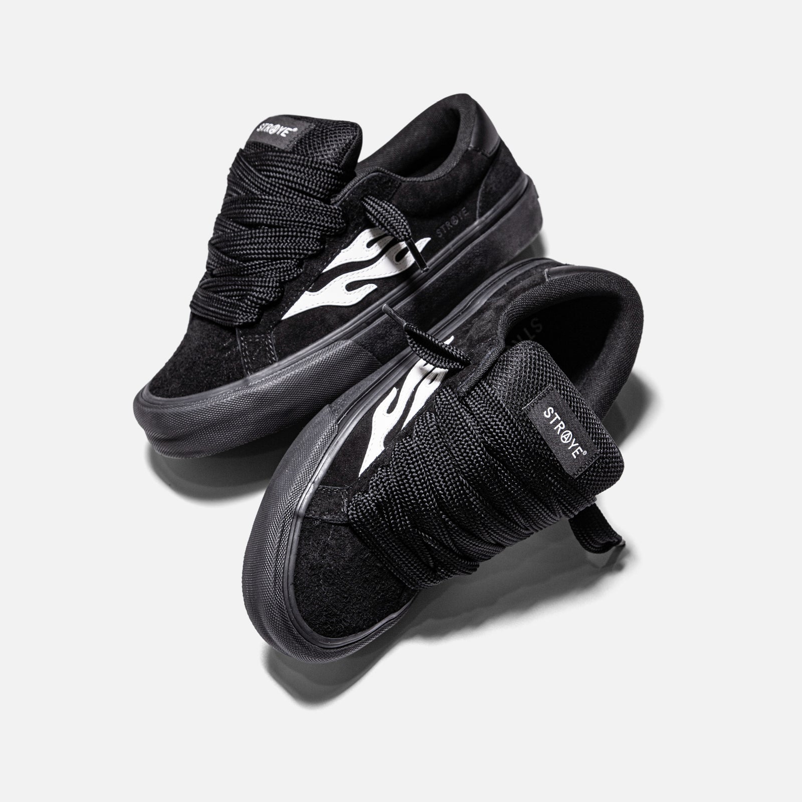 STRAYE Logan Puff Phantom – side view low-top skate sneaker